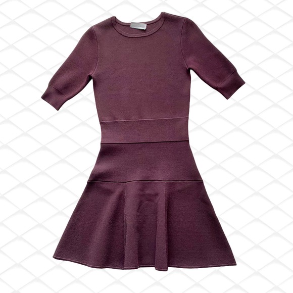 A.L.C. Dresses & Skirts - A.L.C. Elbow Sleeve Bandage Flounce Mini Dress XS